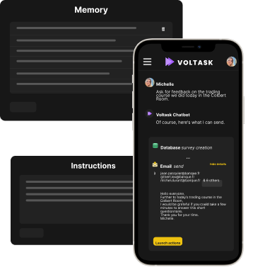 Voltask agent chatbot
